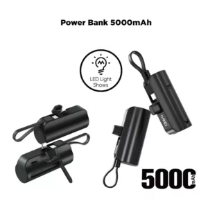 ANG G99T 5000mAh Portable Power Bank With USB-C & For iPhone / iPad