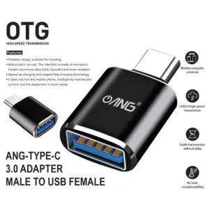 ANG Type-C USB 3.0 On The Go OTG USB Adapter Female