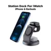 ANG W12 3-in-1 Magnetic Fast Wireless Charging Station For Apple Watch, iPhone and Airpods