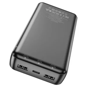 Hoco J100A 20000mAh Fasy Charge Portable Power Bank Charger - Black