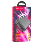 Hoco J100A 20000mAh Fasy Charge Portable Power Bank Charger - Black