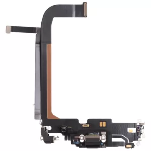 Charging Port Dock Connector Flex Cable & Microphones For iPhone 13 Pro Max - Graphite
