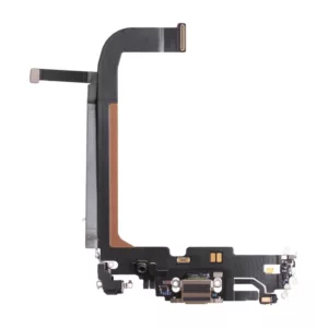For iPhone 13 Pro Max Charging Port Dock Connector Flex Cable – Gold – OEM Pulled