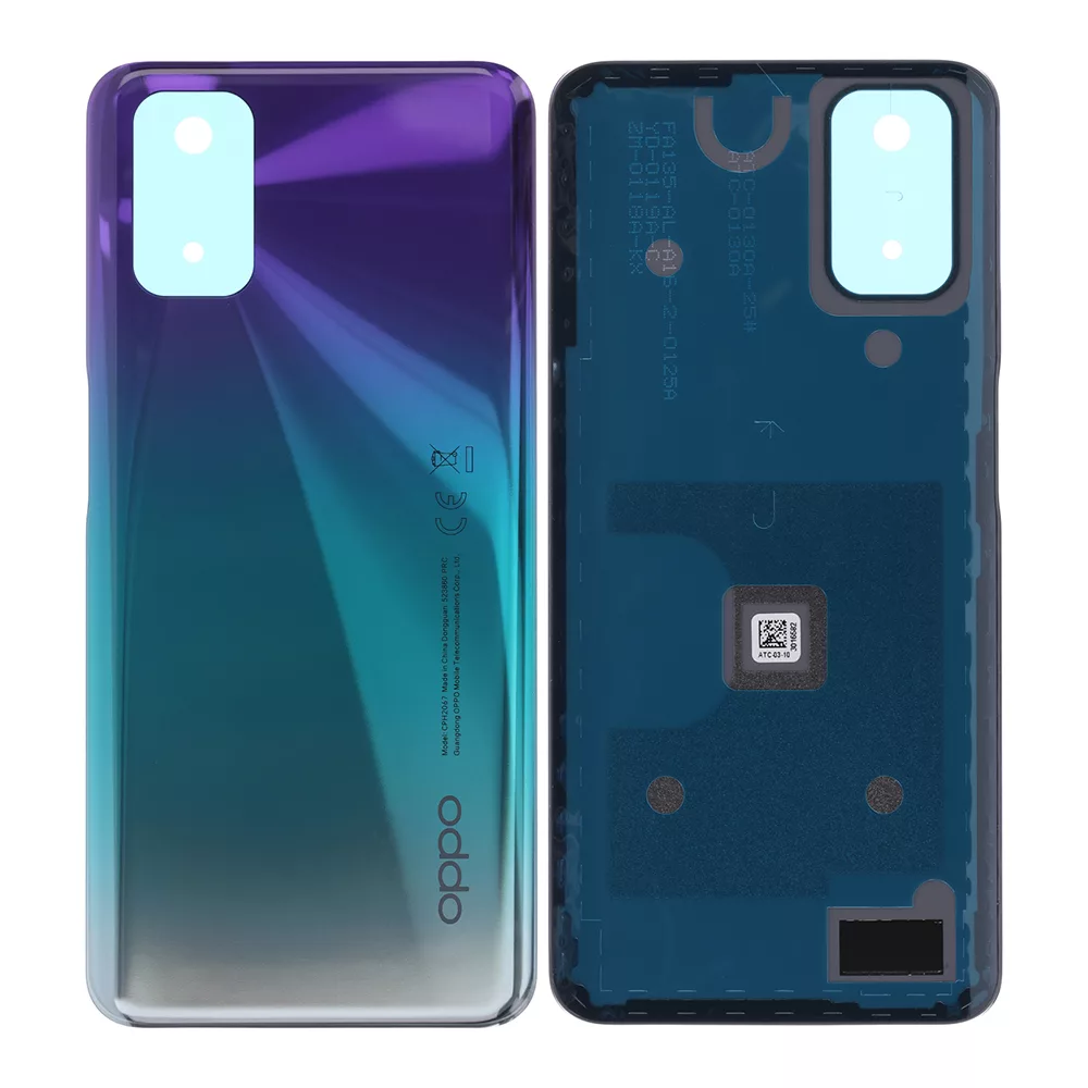 a72backpurple-jpg For Oppo A72 CPH2067 Genuine Rear Back Panel Battery Cover - Purple / Green