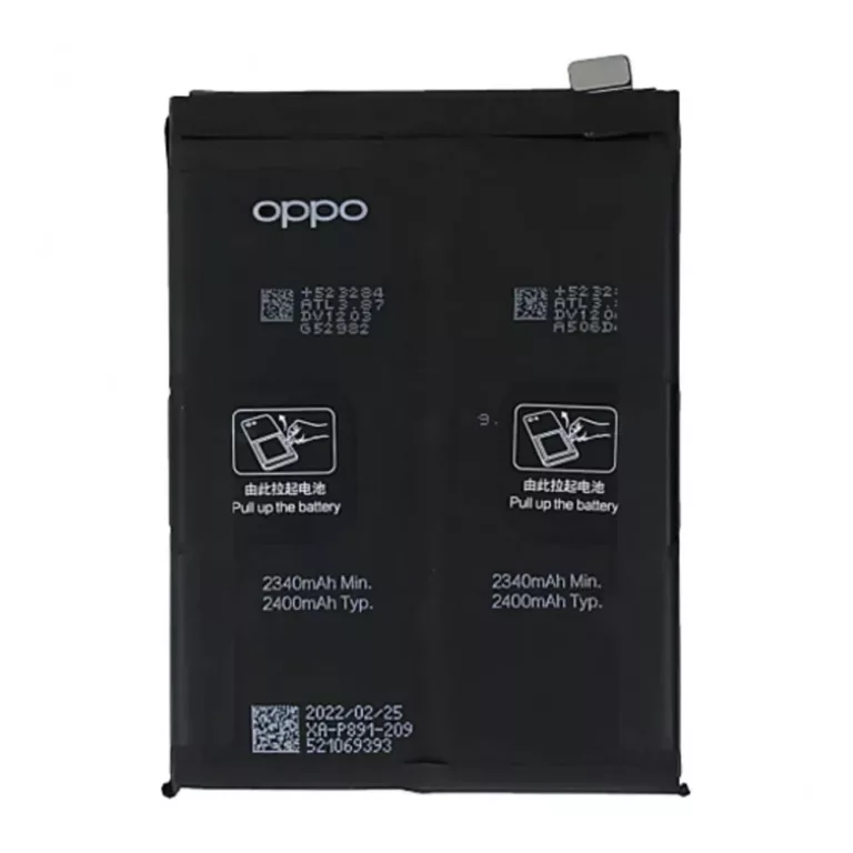 For Oppo Find X5 CPH2307 Battery BLP891 Genuine Service Pack 2400mAh Replacement Battery