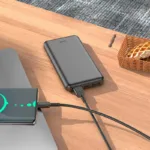Hoco J100A 10000mAh Fast Charge Portable Power Bank Charger - Black