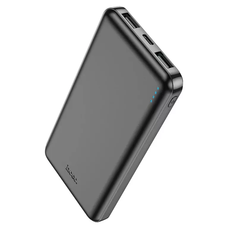 Hoco J100A 10000mAh Fast Charge Portable Power Bank Charger - Black
