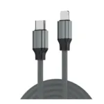 LDNIO 2 Metre 2M Nylon Braided 30W PD USB-C To Lightning Fast Charge / Sync Cable - Black