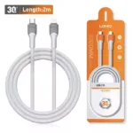 LDNIO 2 Metre 2M 30W PD USB-C To Lightning Fast Charge / Sync Cable