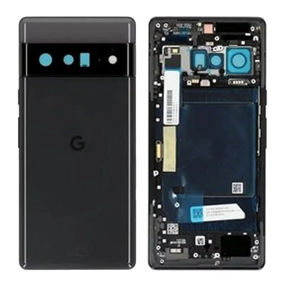 pix6problkhse-copy-jpg For Google Pixel 6 Pro Genuine Rear Back Glass / Battery Cover Housing Camera Lens - Black