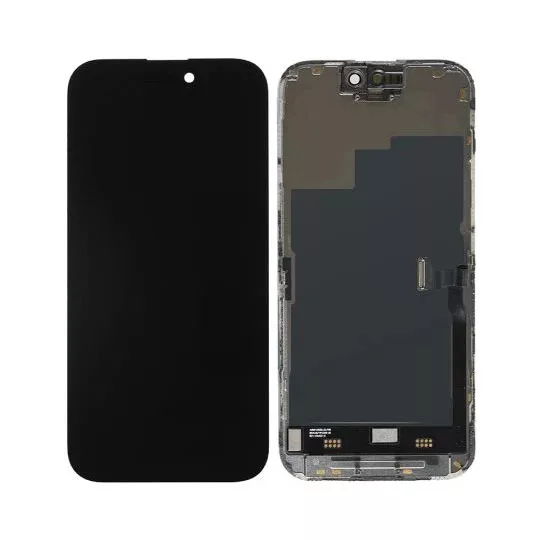 For iPhone 15 Pro Soft OLED LCD Screen & Touch Digitiser On Frame