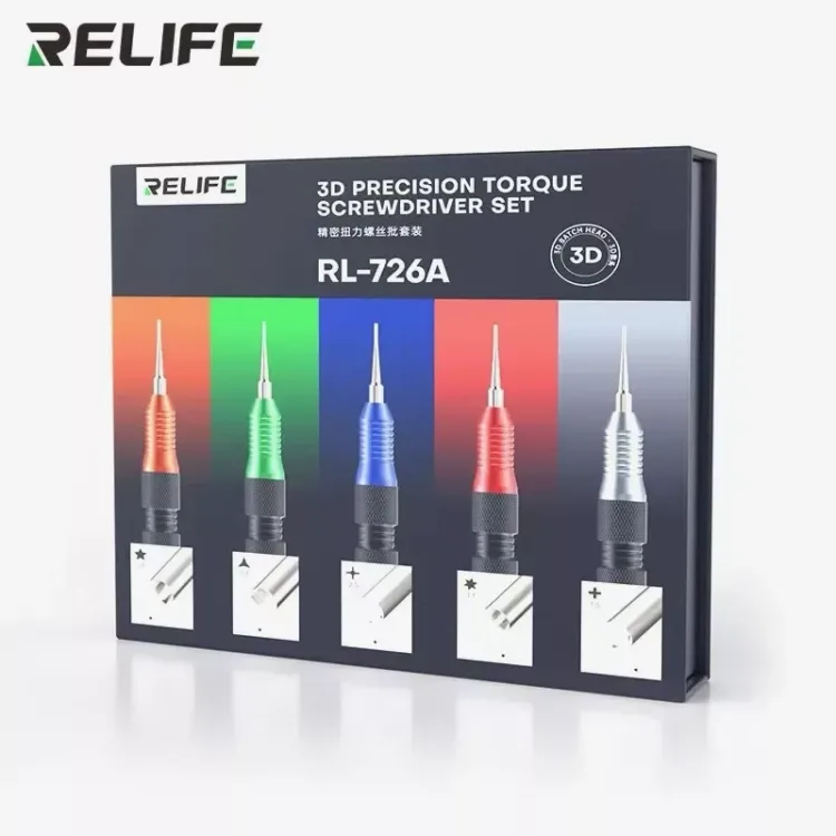 RELIFE RL-726A 3D Precision 5 Piece Screwdriver Set
