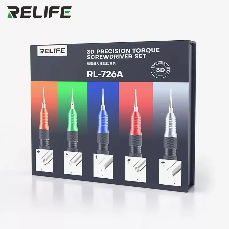 RELIFE RL-726A 3D Precision 5 Piece Screwdriver Set