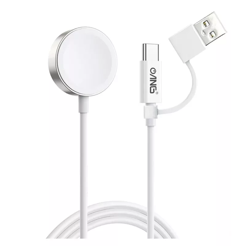 For Apple Watch ANG Magnetic 2-in-1 USB Charging Cable