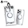 For iPhone ATB Design Anti-Shock MagSafe Magnetic Charging Case - Black