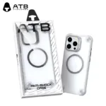 For iPhone ATB Design Anti-Shock MagSafe Magnetic Charging Case - Black