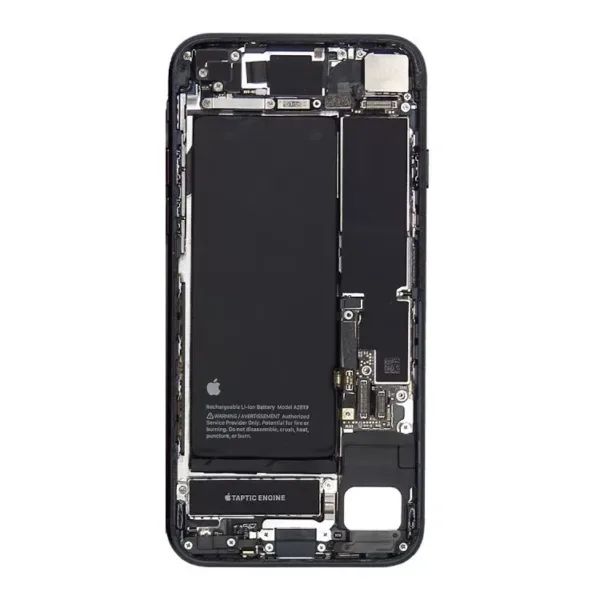 For iPhone SE 2022 Rear Housing With Battery & Parts - Black - OEM Pulled