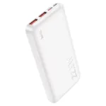 Hoco 10000mAh 22.5W Ultra-Thin Fast Charging Power Bank Charger - White - Image 2