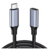 USB-C Male To Female PD Fast Charge Nylon Braided Extension Cable