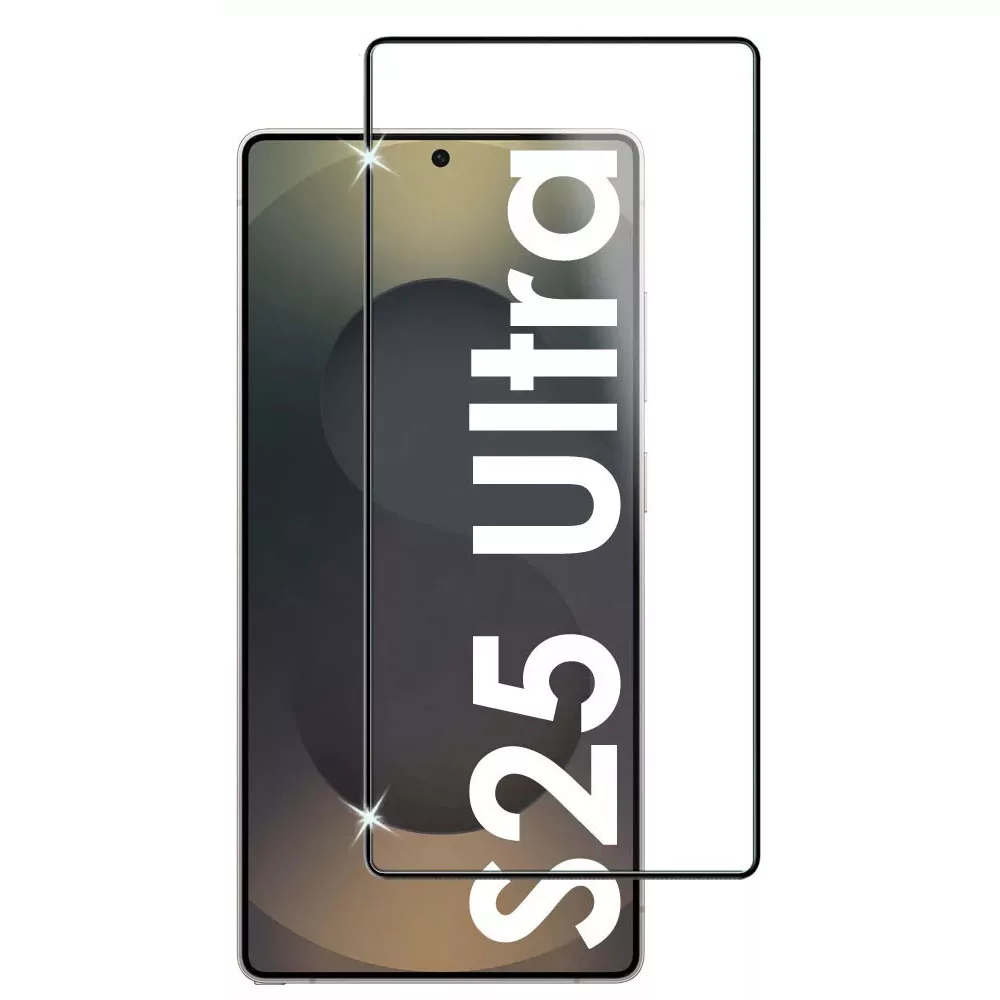 s25ultratemp For Samsung Galaxy S25 Ultra Full Glue Tempered Glass Screen Protector Fingerprint Support