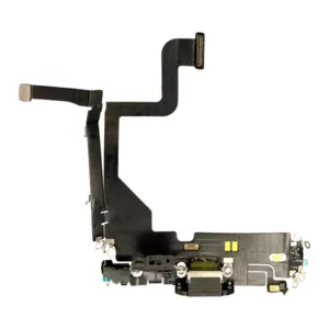 For iPhone 13 Pro Charging Port Dock Connector Flex Cable – Black – OEM Pulled