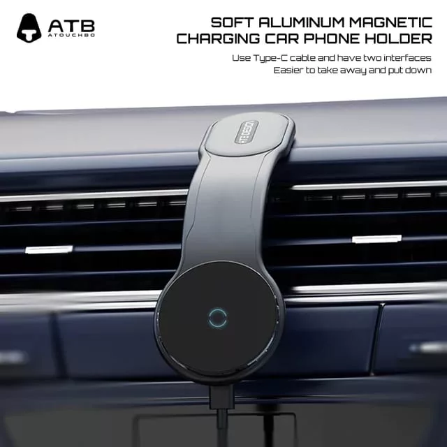 ATB Design 15W Foldable Magnetic Wireless Car Phone Charger - Image 2