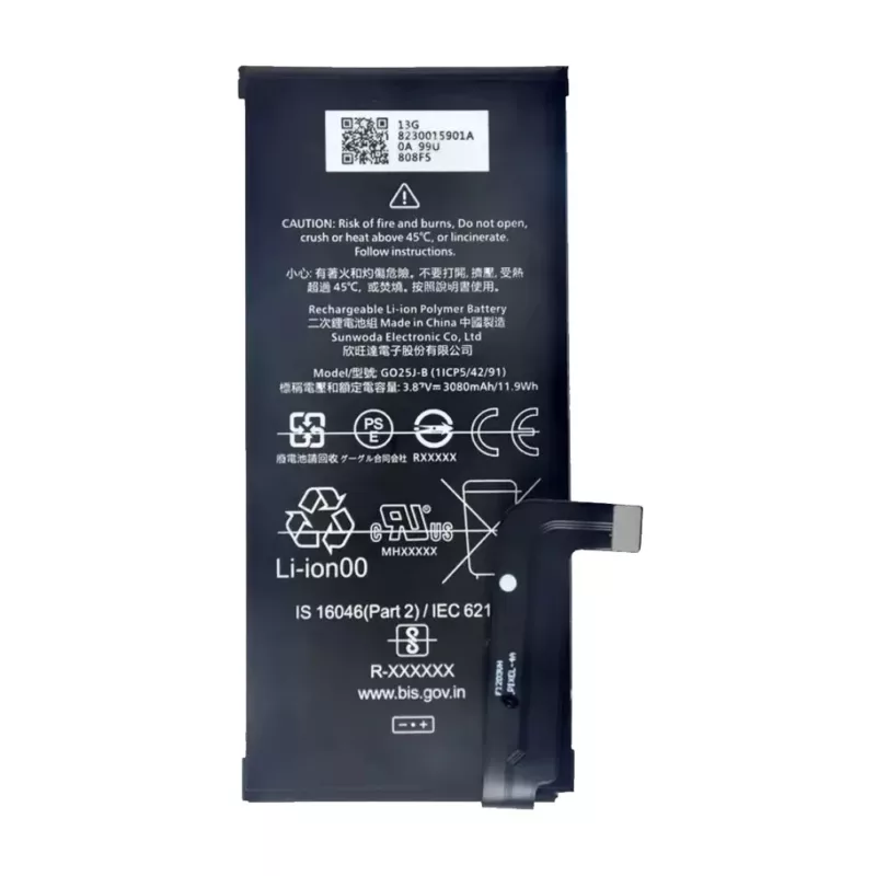 For Google Pixel 4a AAA Quality G025J-B 3080mAh Replacement Battery