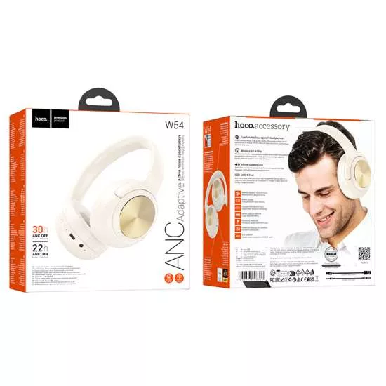 Hoco W54 ANC Adaptive Stereo Wireless Headphones - Image 2