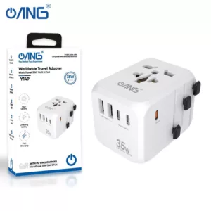 ANG 5 Port 35w GaN Worldwide Travel Adapter