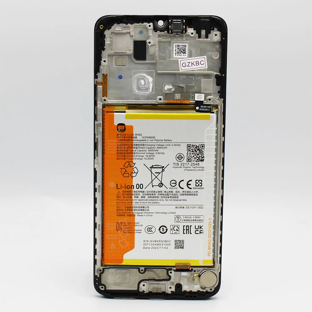 For Xiaomi Redmi 13c LCD Screen Digitiser Frame Battery - OEM Pulled