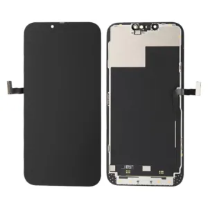 For iPhone 13 Pro Max Soft OLED LCD Screen & Touch Digitiser On Frame