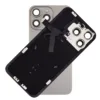 For iPhone 15 Pro Rear Back Glass Battery Cover With NFC Flex, Frame & Magnets – Titanium