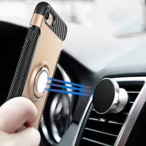 iPhone 6 Plus / 6s Plus / 7 Plus / 8 Plus Hybrid Dual-Layer Armor Case With Magnetic Ring Stand