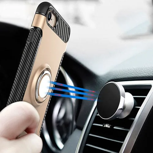7gmagcase-2.jpg iPhone 6 Plus / 6s Plus / 7 Plus / 8 Plus Hybrid Dual-Layer Armor Case With Magnetic Ring Stand - Image 1