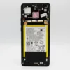 For Motorola Edge 40 LCD Screen Touch Digitiser Frame Battery – Black - OEM Pulled