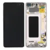 Genuine Samsung G975 Galaxy S10 Plus LCD Screen & Touch Digitiser - Prism White