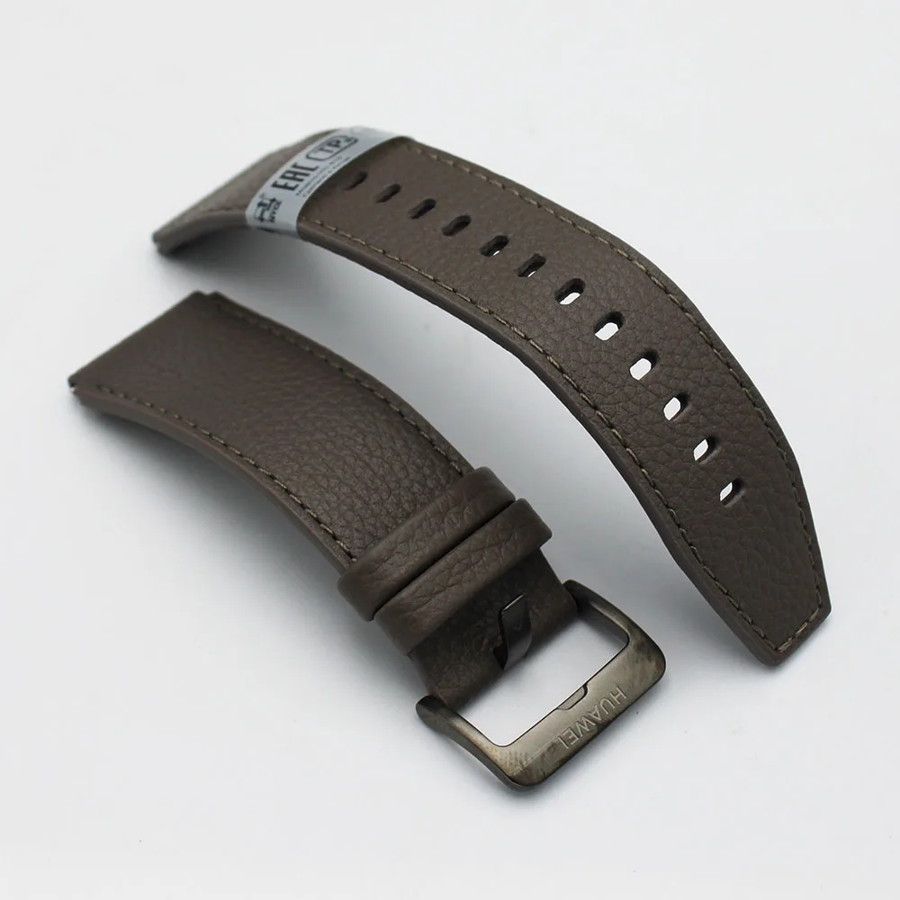 For Huawei Watch GT 2 Pro Leather Strap - Dark Grey - OEM Pulled For Huawei Watch GT 2 Pro Leather Strap - Dark Grey - OEM Pulled