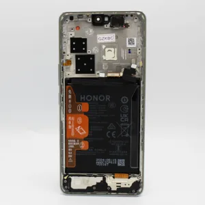 For Honor 200 Pro LCD Screen Digitiser Frame Battery – Silver - OEM Pulled