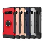 Samsung  Galaxy S10 5G Hybrid Dual-Layer Armor Case With Magnetic Ring Stand