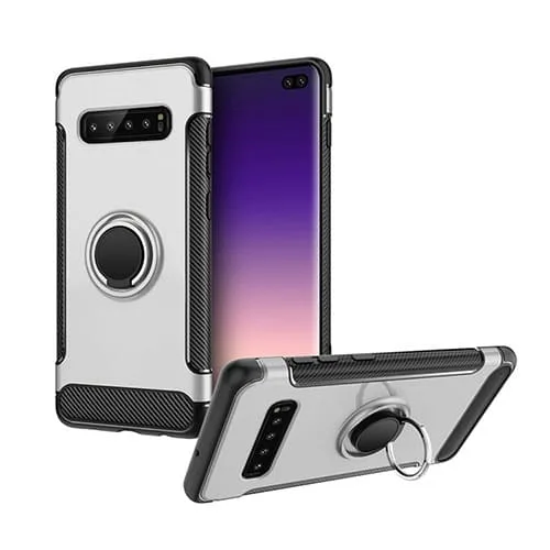 Samsung  Galaxy S10E Hybrid Dual-Layer Armor Case With Magnetic Ring Stand - Image 4