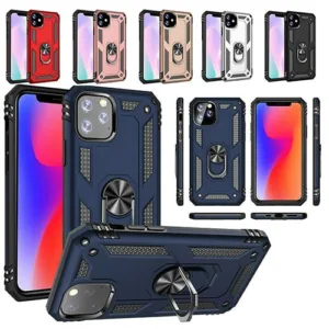 iPhone 11 Hybrid Dual-Layer Armour Case With Magnetic Ring Stand