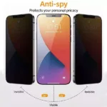 For iPhone 16 Pro Max / iPhone 17 Pro Max Anti Spy Privacy Tempered Glass Screen Protector - Image 3