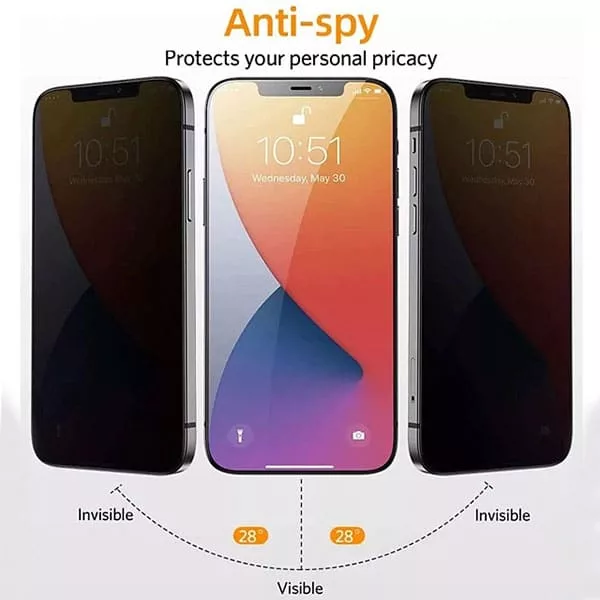 For iPhone 16 Pro Max / iPhone 17 Pro Max Anti Spy Privacy Tempered Glass Screen Protector - Image 3