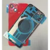 For iPhone 14 Plus Rear Back Glass Battery Cover With Frame & Magnets – Red