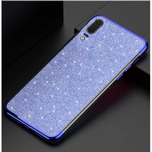 Huawei P30 Ultra Thin Clear Gel Case With Chrome & Glitter Effect - Image 7