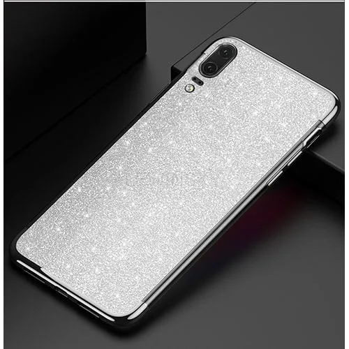 Huawei P30 Ultra Thin Clear Gel Case With Chrome & Glitter Effect - Image 9