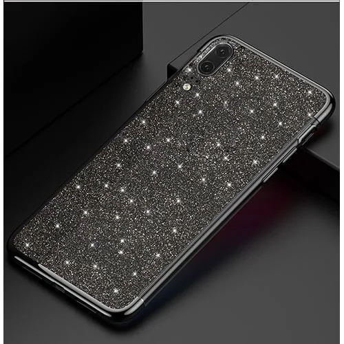 Huawei P30 Ultra Thin Clear Gel Case With Chrome & Glitter Effect - Image 6