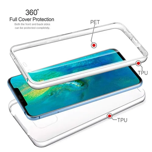 Huawei Mate 20 Pro 360º PC & TPU Full Case With Protective Screen Cover - Image 2