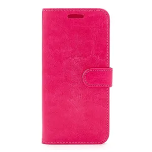 Samsung A715 Galaxy A71 PU Leather Side Opening Wallet Case With Card Slots - Pink