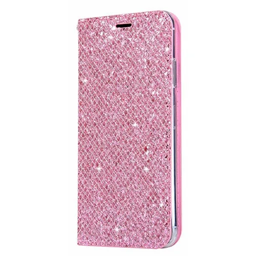 iPhone 7 / 8 / SE 2020 Slim Fitting Glitter Wallet Case With Magnetic Closing - Image 2